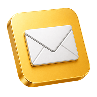 Busta email 3D decorativa presente nella sezione contattaci